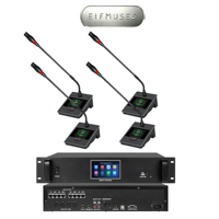Microphone de conférence filaire, solution de système de conférence pour petite salle de réunion avec 20 microphones et 4 haut-parleurs, système de sonorisation