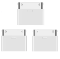Adaptador de 8 Pines Macho a 30 Pines para Carga y Sincronización, Compatible con iPhone 4, 4S, iPad 2, 3, iPod Touch