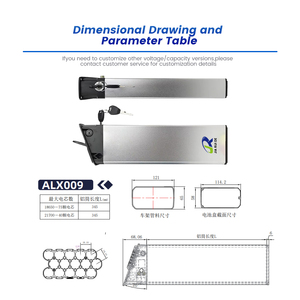 48V 17.5Ah 16Ah 13Ah 교체용 배터리 (2022년형 EP-2 Pro 업그레이드 버전 자전거 내장 배터리 ALX009) - Product Image 2