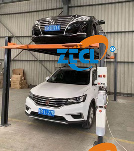 Tiang ganda dua tingkat pengangkat parkir mobil hidrolik, harga <span class=keywords><strong>lift</strong></span> taman mobil dua penyangga - Product Image 6