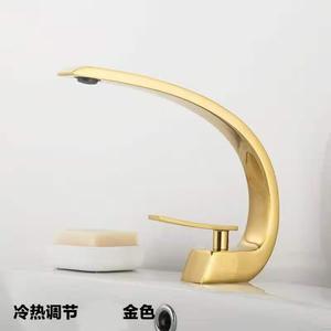 Grifo de lavabo de cobre monomando de un solo orificio con válvula cerámica para baño, marca privada licenciada - Product Image 2