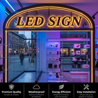 Enseignes LED personnalisées pour entreprises, logo rétroéclairé pour extérieur, enseigne à lettres lumineuses, logo LED