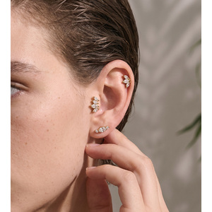 JINYOU 0124 <span class=keywords><strong>Orecchini</strong></span> <span class=keywords><strong>a</strong></span> Cartilagine Piccoli in Acciaio Inossidabile 316 con Zirconia Cubica, Gioielli per Piercing Corporeo di Alta Qualità - Product Image 4