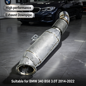 Tubería de Escape de Acero Inoxidable Personalizada LK, Tubos de Escape Deportivos de Alto Rendimiento, Ajuste Directo con Pernos para <span class=keywords><strong>BMW</strong></span> <span class=keywords><strong>340</strong></span> B58 3.0T 2014-<span class=keywords><strong>2022</strong></span> - Product Image 2