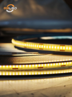 Bande lumineuse LED COB 12V 24V 320 LED 8mm IP20 Monocolore Flexible pour éclairage d'affichage