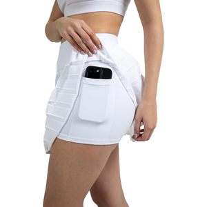 Falda de Tenis Plisada Personalizada para Mujer, Cintura Alta con Shorts Integrados, Transpirable, Spandex, Nailon, Elástica en 4 Direcciones, Estilo Deportivo - Product Image 3