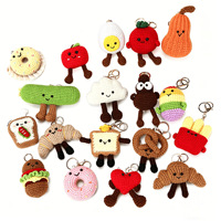 Kit d'artisanat DIY pour porte-clés lumineux pour adultes - Créez votre propre amigurumi en crochet en peluche coloré avec des matériaux écologiques et durables