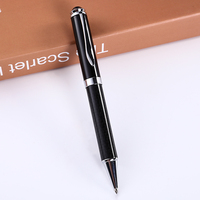 Stylo Gel Métallique de Luxe Personnalisé avec Logo en Fibre de Carbone, Encre Bleue 1,0 mm, Écriture Fluide, Gravure Laser pour Cadeaux de Bureau