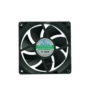 Elektrik motoru 3 inç 90mm top fan 120v 220v 230v 9225 92x92x25mm ec eksenel soğutma fanı