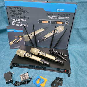 ทนทานสำหรับชุดไมโครโฟนไร้สาย SKM9000 UHF หนึ่งต่อสองไมค์ สำหรับคาราโอเกะในร่มและการแสดงบนเวทีกลางแจ้ง - Product Image 1