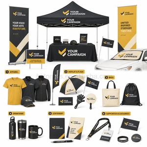 Set de Regalo Personalizado para Campañas Electorales: Carpa, Banner Enrollable, Bandera de Pluma, Camiseta, Gorra, Bolsa, Botella para Eventos y Artículos Promocionales - Product Image 2