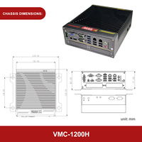Controlador Industrial Lingchen de Bajo Costo, Caja de Computadora Industrial Resistente, Mini PC Integrado para Sistemas de Automatización