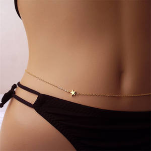 <span class=keywords><strong>KOMI</strong></span> longue personnalité corps chaînes or couleurs licou colliers femmes été <span class=keywords><strong>Sexy</strong></span> plage cristal corps chaînes B60106 - Product Image 1