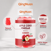 Délicieuses Gommes au Vinaigre de Cidre de Pomme 600mg OEM Marque Privée Sans Arrière-goût Aigre Vegan Keto Fabricant de Gommes ACV