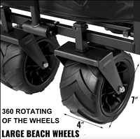 Carro ajustable, el mejor carro plegable para playa al aire libre, carro utilitario, carro con marco de Metal con dosel