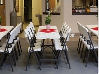 Table pliante rectangulaire en plastique moderne pour événements extérieurs, 1,8 m, légère et durable, à prix réduit