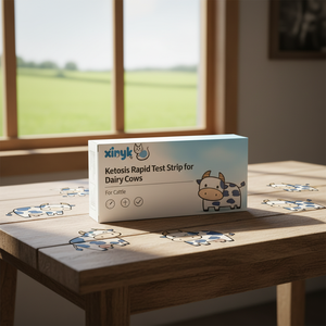 OEM Xinyueke Bovine <strong>Ketosis</strong> Rapid <strong>Test</strong> <strong>Strip</strong> Veterinary <strong>Diagnostic</strong> <strong>Strips</strong> Model SZ-003 for Commercial &amp; Home Use - Product Image 1