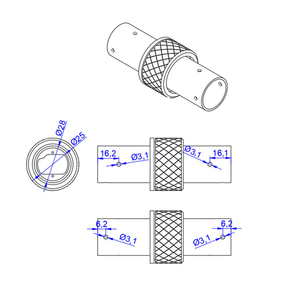 RJXHOBBY Aluminum Alloy Drone Arm Connector 25mm Self-locking <b>Quick</b> Release Folding Part Carbon Tube <b>Clamp</b> - Product Image 6