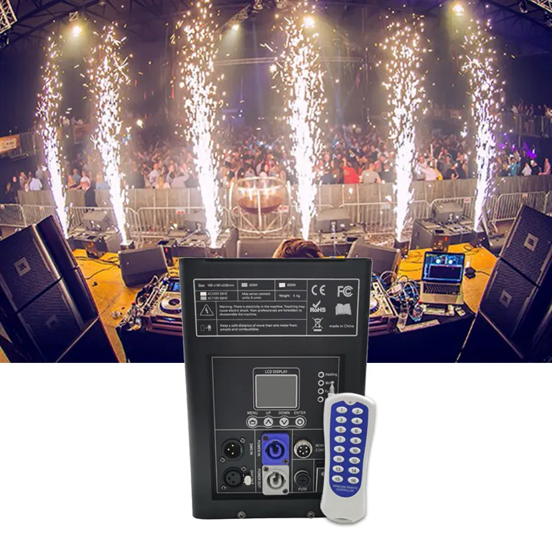 Beroep 600W Veilige Koude Vonk Fontein Machine Voor Kerstdag Festival Voor Huwelijksfeest Indoor