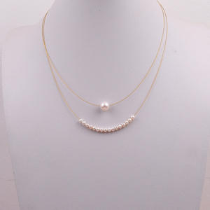 Collar de Perlas de Agua Dulce de Zhuji, Cadena para Clavícula, Perlas Impecables de 4-7 mm, Luz Intensa, Versión Básica de Lulu Tong en Vivo - Product Image 2