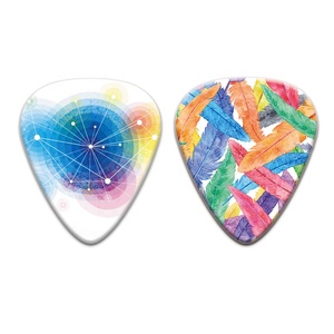 Tùy Chỉnh Chuyên Nghiệp 0.46 0.71 0.96 1.2 1.5Mm Đầy Màu Sắc Celluloid Guitar Chọn Plectrum Nhạc Cụ Có Dây Các Bộ Phận & Phụ Kiện - Product Image 1