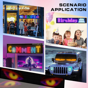 Màn hình <span class=keywords><strong>LED</strong></span> trang trí kính chắn gió ô tô, mắt quỷ điện tử, màn hình đa phương tiện tự chế, mắt hoạt hình cho ô tô, xe tải, đèn báo <span class=keywords><strong>LED</strong></span> - Product Image 5