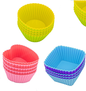 <b>Silicone</b> Cake Cup Molds Muffin Cupcake Cups 7cm <b>Silicone</b> Muffin Cup Molds DIY <b>Baking</b> Tools - Product Image 2