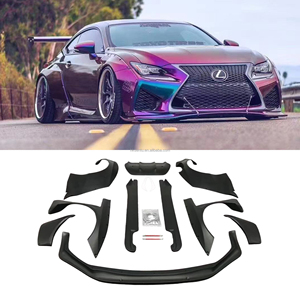 Kit carrosserie style Rocket Bunny en FRP, directement de l'usine, pour Lexus RCF : lèvre avant, jupes latérales, diffuseur arrière, spoiler - Product Image 1
