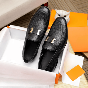 Zapatos Oxford de Piel de Vacuno de Grano Entero con Suela de Látex Espumado, Forro de Tela Suave y Resistente, Aptos para Negocios - Product Image 1