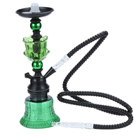 Pot Hookah Keramik Arab untuk Bar Klub Malam, Set Lengkap Aksesoris, Hookah Tipe Putar Kecil, Hookah Mawar