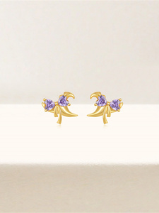 ต่างหูแบบใหม่ ดีไซน์โบว์ผูก ประดับพู่ยาว เงินแท้ 925 ประดับเพชรซิคอน 18k ต่างหูดีไซน์ไม่ซ้ำใครสำหรับผู้หญิง - Product Image 2
