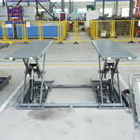 Ciseaux élévateurs hydrauliques mobiles certifiés CE 3,5T, élévateur de voiture portable, hauteur de levage 40 pouces, élévateur de véhicule