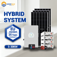 Système d'énergie solaire hors réseau Deye 5kW 10kW 15kW 20kW 25kW 30kW avec panneaux solaires et batterie LFP de qualité A pour climatiseur domestique