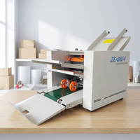 Machine à plier le papier A4 automatique de bureau ZE-9B/4 à grande vitesse, fournie directement par l'usine, pour brochures, dépliants et manuels d'instructions