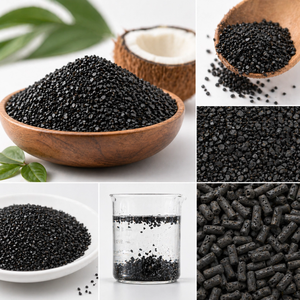 Natuurlijke stoomgeactiveerde koolstofpellets van kokosnoot voor drinkwater & voedselontkleuring - Product Image 3
