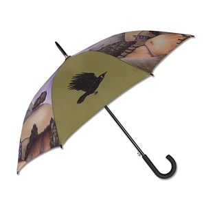 Durable Heavy Duty Custom Logo Printed Windproof UV Sublimation Pattern Manual Metal Straight <b>Umbrella</b> for Adults OEM ODM - Product Image 2