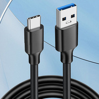 USB 3.2 Type-C Mâle vers Type-A Mâle 10Gbps 3A 60WPD Disque dur de données Câble de charge rapide pour voiture 0.15m 0.2m 0.3m 0.5m 1m 1.5m 2m 3m