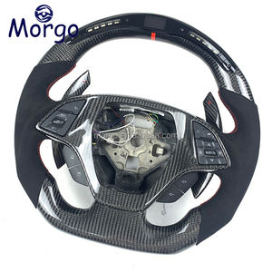 Volant en Fiber de carbone véritable fait à la main adapté pour volante Chevrolet <span class=keywords><strong>Camaro</strong></span> SS Convertible Zl1 2016 2017 2018 2019 2020 2021 <span class=keywords><strong>2022</strong></span> - Product Image 3