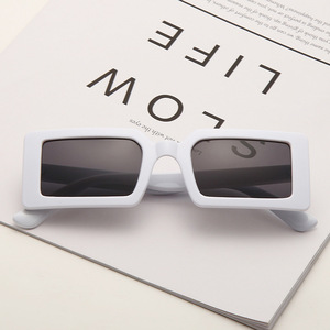 Nuevas gafas de sol con montura cuadrada UV400, montura completa, unisex, estilo retro, moda de verano 2021, talla para adultos 8801-B5 - Product Image 5