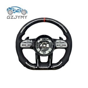 AMG Style Forged Pattern Carbon Fiber <b>Steering</b> <b>Wheel</b> <b>for</b> W204 W205 W212 W213 W217 W218 C200 Perforated Leather - Product Image 3