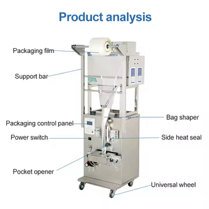 Petite machine d'emballage automatique de sachets de sauce pour pâte de piment au miel sauce soja sauce tomate ketchup avec fonction d'emballage - Product Image 3
