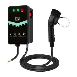 Estação de carregamento inteligente para carros elétricos, porta-carregador para EV, 7KW, para veículos elétricos domésticos, AC