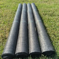Mat Anti Gulma Anyaman PP Ukuran Kustom Grosir Cina 90GSM--120GSM Penutup Tanah Berkebun Mat Anti Gulma Lanskap