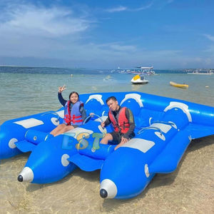 Poisson mouche gonflable hermétique prix usine 4 <span class=keywords><strong>6</strong></span> sièges poisson mouche gonflable remorquable bateau banane flottant gonflable - Product Image 3