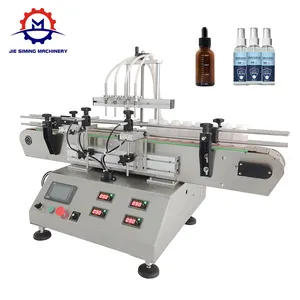 JSM-TACF Desktop Automatic Four Head Magnetic Pump Essential Oil Eye Drops Oral Liquid Plastic Glass Bottle Filling Machine