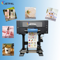 Imprimante Dtf Uv Jetpal 30cm pour impression sur feuille d'or avec laminage Imprimante feuille d'or/argent XP600 Uv Dtf