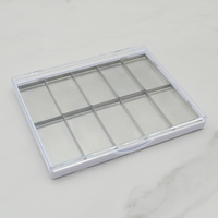 Palette à paupières magnétique vide avec couvercle transparent, marque privée, palette à paupières magnétique personnalisée, étui pour palette à paupières, emballage de palette de maquillage