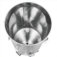30 60 100L Vente en gros Réservoir de fermentation de bière de haute qualité en acier inoxydable Fermenteur de vin Réservoir de stockage Équipement de brassage de bière à domicile