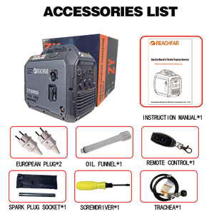 2500W Quiet Generator, Dual <b>Gasoline</b> & Supply, High Efficiency Portable With Remote Start 004-007 3.5kW Stable P - Product Image 6