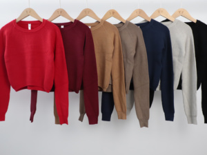 Maglione Personalizzato OEM per Donna, Serie Twist, Tinta Unita, Casual, Maniche Lunghe, <span class=keywords><strong>Su</strong></span>éter Para Mujer Tejido - Product Image 1
